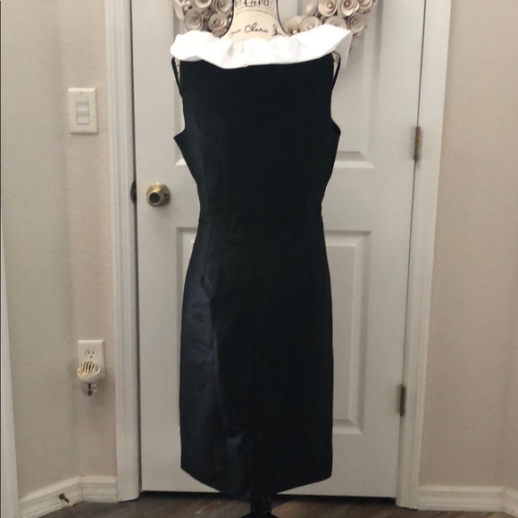 DONATED!! Black & White ruffle cocktail dress - Picture 6 of 6